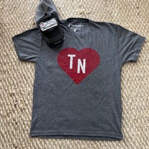 The HomeT "Tennessee Red Heart" T-Shirt & Tennessee Smokey Mountains Hat